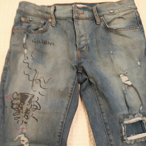 Zara Woman Denim - Zara Woman Graffiti  jeans